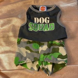 Simply dog camo outfit-dog squads x-small final markdown